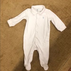 Ralph Lauren velour onesie